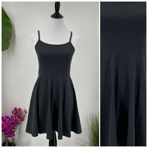 Divided Grey Strappy Sun Dress Fit & Flare Gray Knit Small